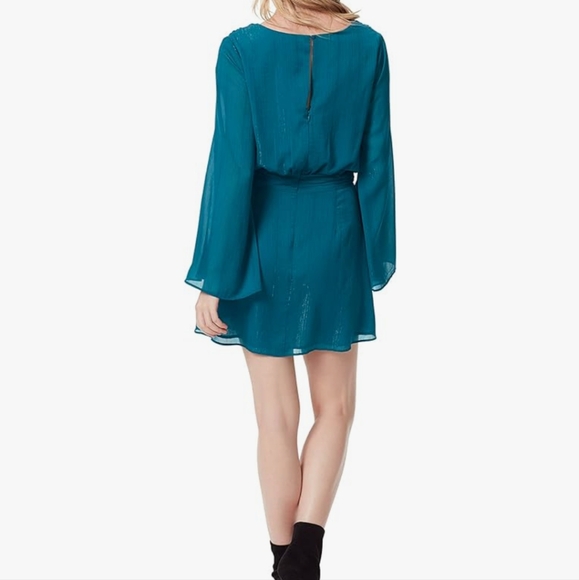 Jessica Simpson Womens Amella Slit-Sleeve Dress . Ocean Depths XS - Picture 2 of 12